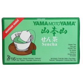 6 boxes of 16 Sencha Green Teabags by Yamamotoyama - 96 x 2g Japanese style Green Teabags