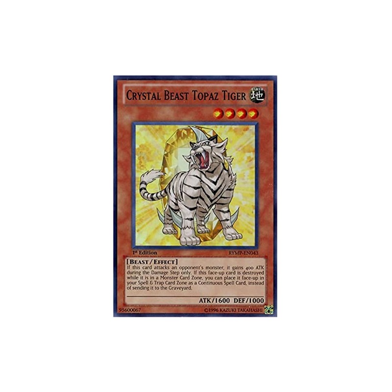 yugioh - Crystal Beast Topaz Tiger RYMP-EN043 Unlimited Edition Super