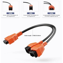 Foxwell 12+8 Pin Adapter Car Diagnostic Cable For FCA Chrysler Work With D7 D8