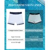 Gleeease Mens Swim Trunks with Compression Lined Short Bathing Suits