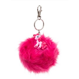 Joy Toy 95982 My Little Pony Key Chain with Pouch and 3D Pinkie Pie Figure, 7 cm