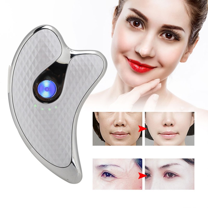 Microcurrent Facial Scraper Massager Electric Face Lifting Firming Beauty Scraping