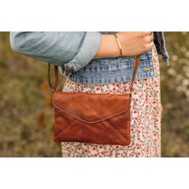 Gusti Women's Handbag Leather Karisma Shoulder Bag Handbag Vintage Brown Leather, brown
