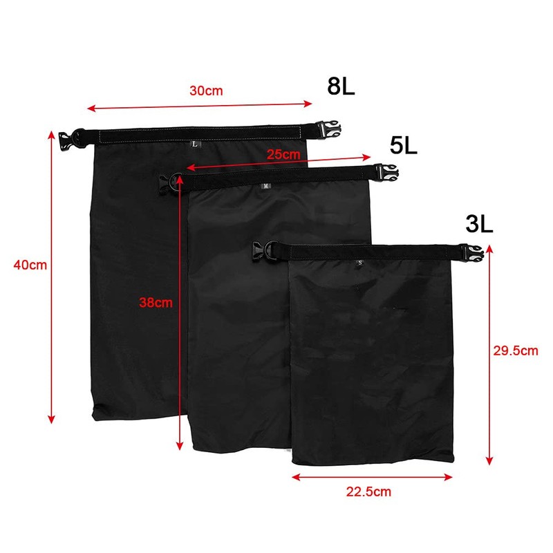 Lixada Waterproof Bag 3 Pack (3L + 5L + 8L)
