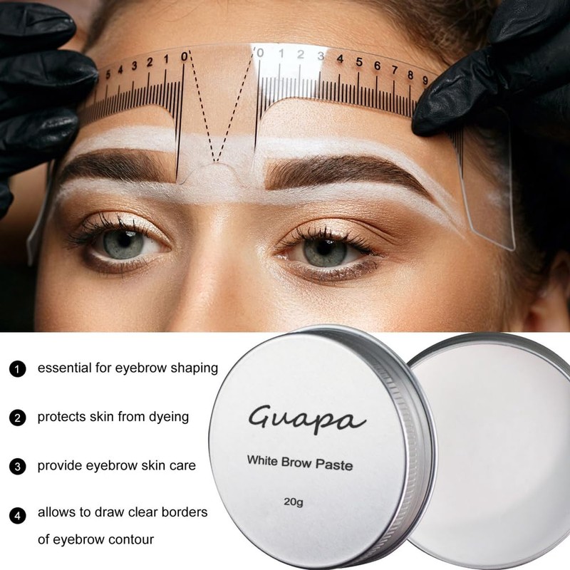 0.7oz Highly Pigmented White Mapping Paste Microblading Eyebrows Shape Mark