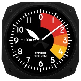 Trintec 10" Classic Drop Zone Aviation Instrument Clock DZ-01-10 NEW