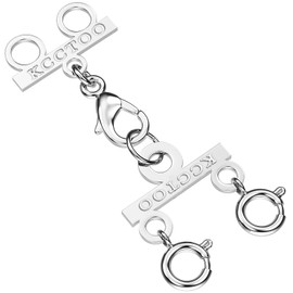 Kcctoo Lucky Necklace Connectors for Multiple Necklace Layering Clasps 18K Gold and Silver Womens Jewelry Separators