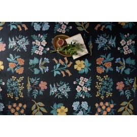 Loloi Rifle Paper Co. x Perennial Black 2'-5" x 7'-8" Runner Rug