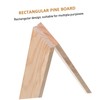 KONTONTY 12pcs Unfinished Wood Rectangle Boards for Crafting Pine Wood
