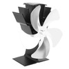 5 Blade Heat Powered Stove Fan Fireplace Fans Self Generating