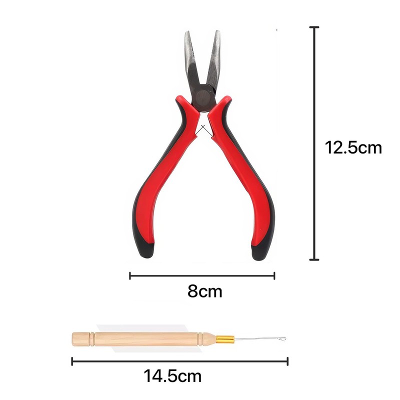 DHWEKU Extensions Remover Microring Extensions Real Hair Bonding Remover for