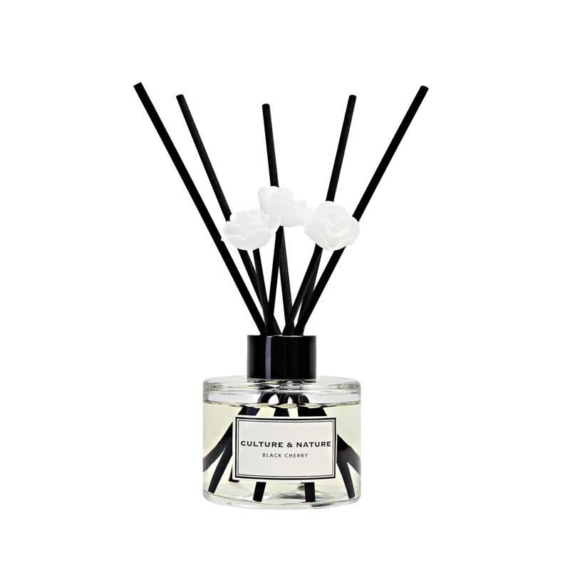 CULTURE & NATURE Reed Diffuser Set 4oz (120ml) Black Cherry