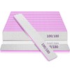 Nail File 100/180 Grit Professional Reusable 25 PCS Double Sides