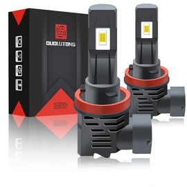 Focos LED H11 H8 H9 para Auto Faros, 6000K Luz Blanco, 280W 32000LM 600% Brillante, Luces LED H11 Alta y Baja Kit de Conversión, 2 Piezas