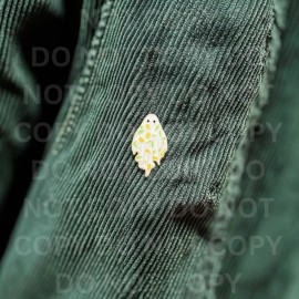 Unbranded Cute Little Yellow Flower Ghost Enamel Pin - Adorable Ghost with Flower Pin