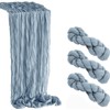 3 Piece Ft Cheesecloth Table Runner, Table Decor Romantic Wedding
