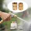 TIMESETL Brass Stretch Expandable Garden Hose Fittings Tap Adapter Connectors,
