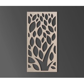 Jess and Jessica Wood Tree of Life Lattice - Mandala Wall Art for Home Decor, Wall Panels, Overlays, Trellis, Privacy Screens & Yard Decor