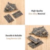 2PCS Antique Folding Hinges with Screws Hinge & 1 PCs