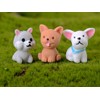 Halloluck 12 Pcs Cute Miniature Dog Figure Animal Dog Characters