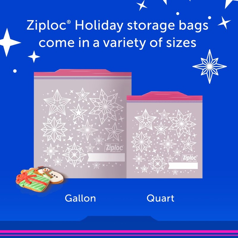 Ziploc Gallon Food Storage Bags, Grip 'n Seal Technology for