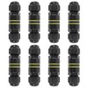 8PCS 3 Pole Wire Connector Waterproof IP68 Outdoor Electrical Junction