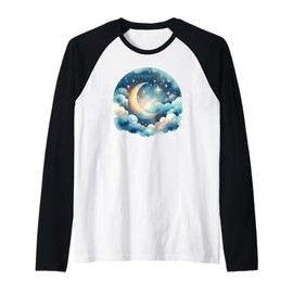 Cosmic Starlight Celestial Art Raglan Baseball Tee