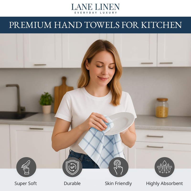 LANE LINEN Dish Towels Set of 12-18” x 28” Soft,