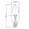 Toyo Lighting & Tec TLA-C32E17110V40W-C4-4 Candelabra Bulbs, 40W 4-Piece Set,