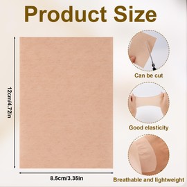 lasuroa Pack of 12 Tattoo Masking Plasters, Temporary Tattoo Masking Tape, Forearm Sleeve for Men and Women, Good Coverage, Complexion, M