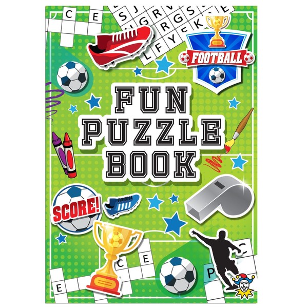 HENBRANDT 10 Mini Football Puzzle Activity Books A6 - Girl or Boys Party Bag Fillers
