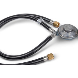 GasSaf 2 Feet Y Splitter Propane Regulator, 2 Hose Low Pressure Regulator Kit for Most LP Gas Grill, Heater, Camping Stove and Fire Pit Table