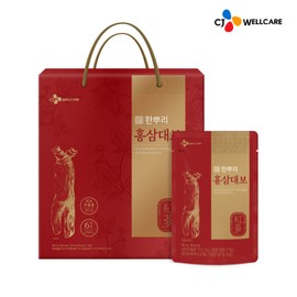 Hanppuri CJ Wellcare Hanppuri Red Ginseng Daebo 1 box/24 pieces gift set / CJ웰케어 한뿌리 홍삼대보 1박스/24입 선물세트
