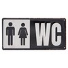 Toilet Tin Sign, Embossed Toilet Decorative Notice Sign, Door Sign,