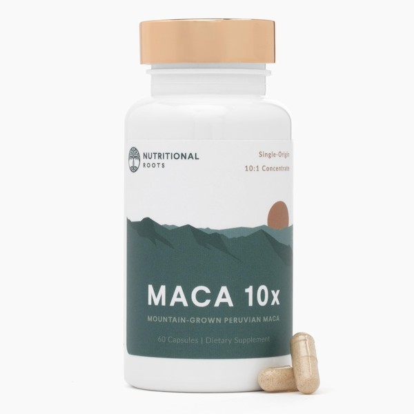 Nutritional Roots Nutritional Roots Maca Root Capsules: Peruvian Maca 10x,