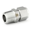 TAISHER 5PCS 304 Stainless Steel Compression Tube Pipe Fitting Connector,