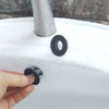 Hayaww 4 Pieces Round Overflow Cover, Sink Overflow Ring, Sink