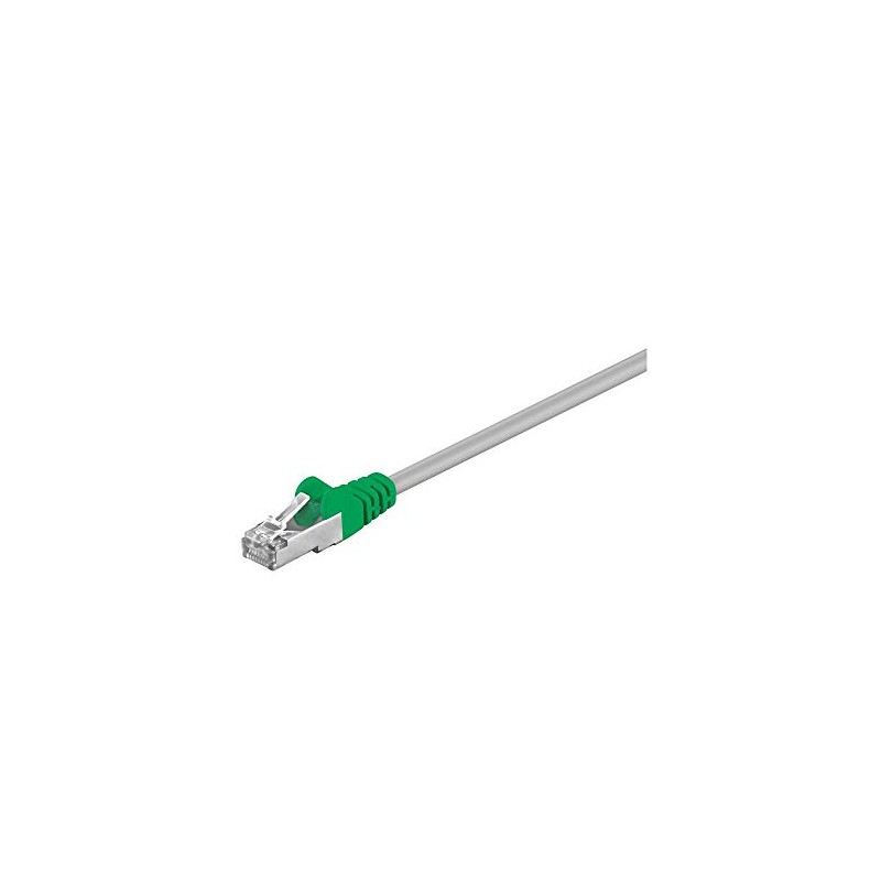 Goobay 50187 CAT 5e Cross-Patchcable, F/UTP, Grey/Green, 2m Cable Length