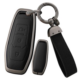 ontto Key Case Remote Control Cover Case Fits Ford Focus 4 ST Mondeo 5 MK5 Mustang F-150 Explorer Edge Fiesta Kuga MK3 4 Car Key Case Key Fob Car Accessories 3 Buttons A Black