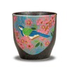 Tea Cup Stylish Kutani Ware Yunomi Kanzakura Flower and Bird