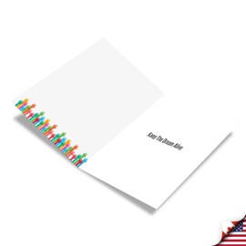 The Best Card Company - Martin Luther King Jr. Day Greeting Card with 5 x 7 Inch Envelope (1 Card) MLK Dream C10262MKG