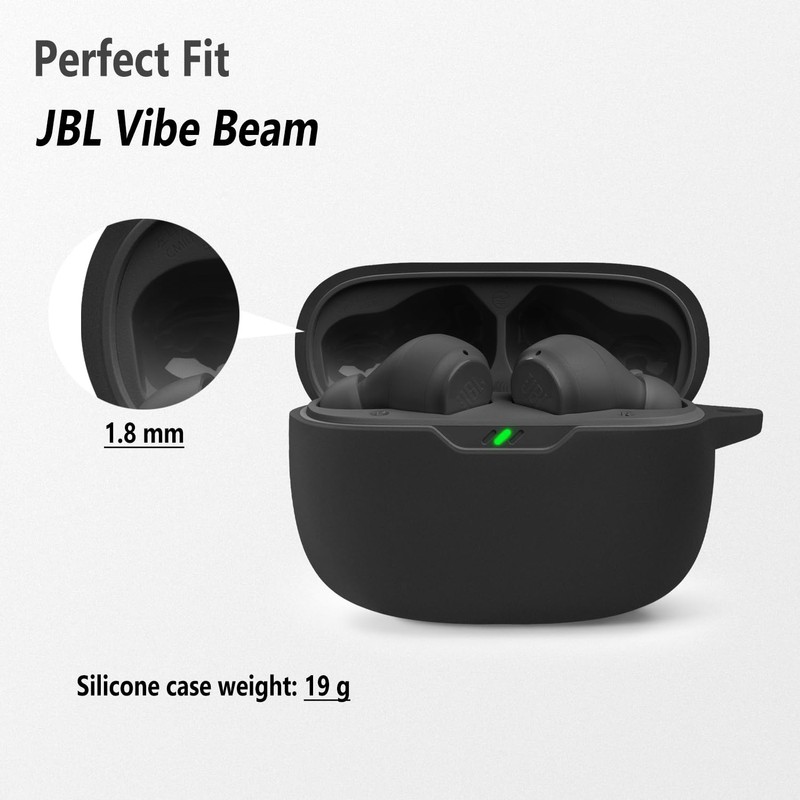 Geiomoo Silicone Case for JBL Vibe Beam, Protective Cover with