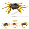 Saltwater Lures, 6PCS Soft 3D Simulated Crab Bait Crab Lure