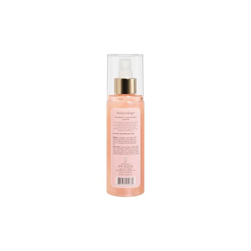 Bodycology Fragrance Shimmer Mist, Strawberry Cheesecake, 6 fl oz