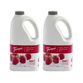Torani Real Fruit Smoothie Mix STRAWBERRY 64oz (2 Pack)