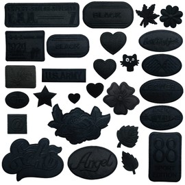 Yayatty 27 pieces iron-on patches, badges, iron-on patches, patches, patches, stickers, appliqués for sewing or iron-on for denim jeans, iron-on patches set, decoration and repairs