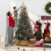 Best Choice Products 6ft Pre-Lit Cashmere Christmas Tree, Premium Semi-Flocked