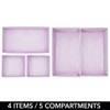 mDesign Set of 4 Wardrobe Organisers - The Ideal Storage