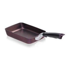 TECHEFF - Tamagoyaki Japanese Omelette Pan / Egg Pan, Made in Korea (Purple) (Medium)