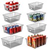 8 Set, Extra Large Wire Baskets for Organizing with Lables,